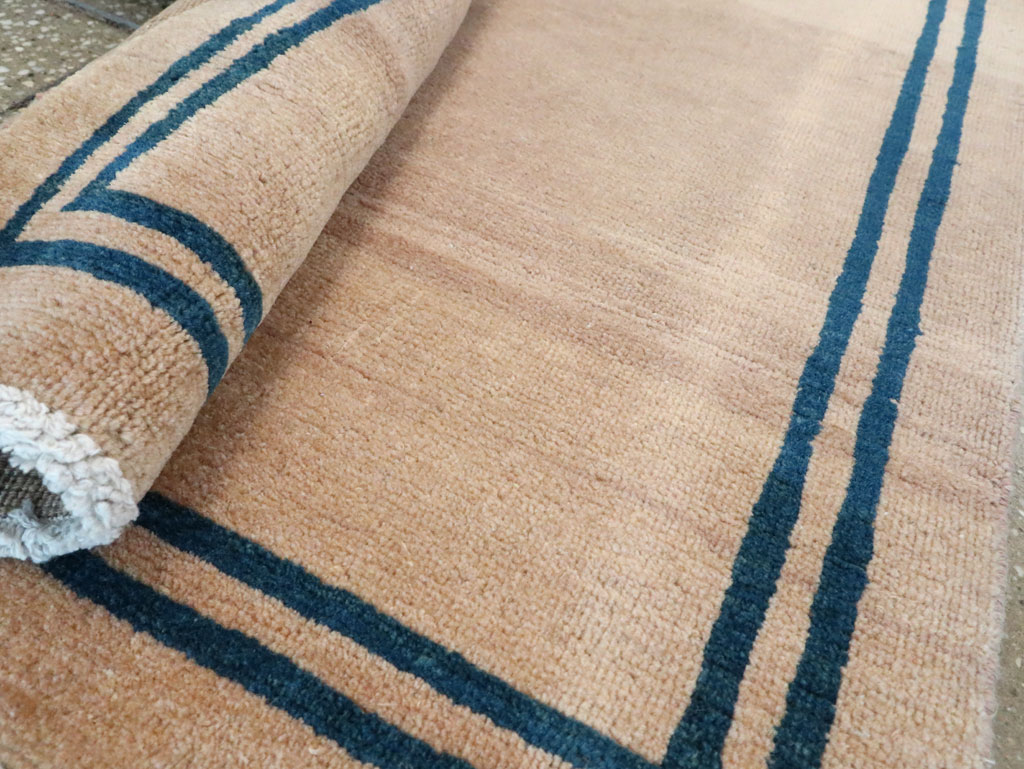 Vintage Persian Mashad Minimalist Runner, No.19038 - Gss