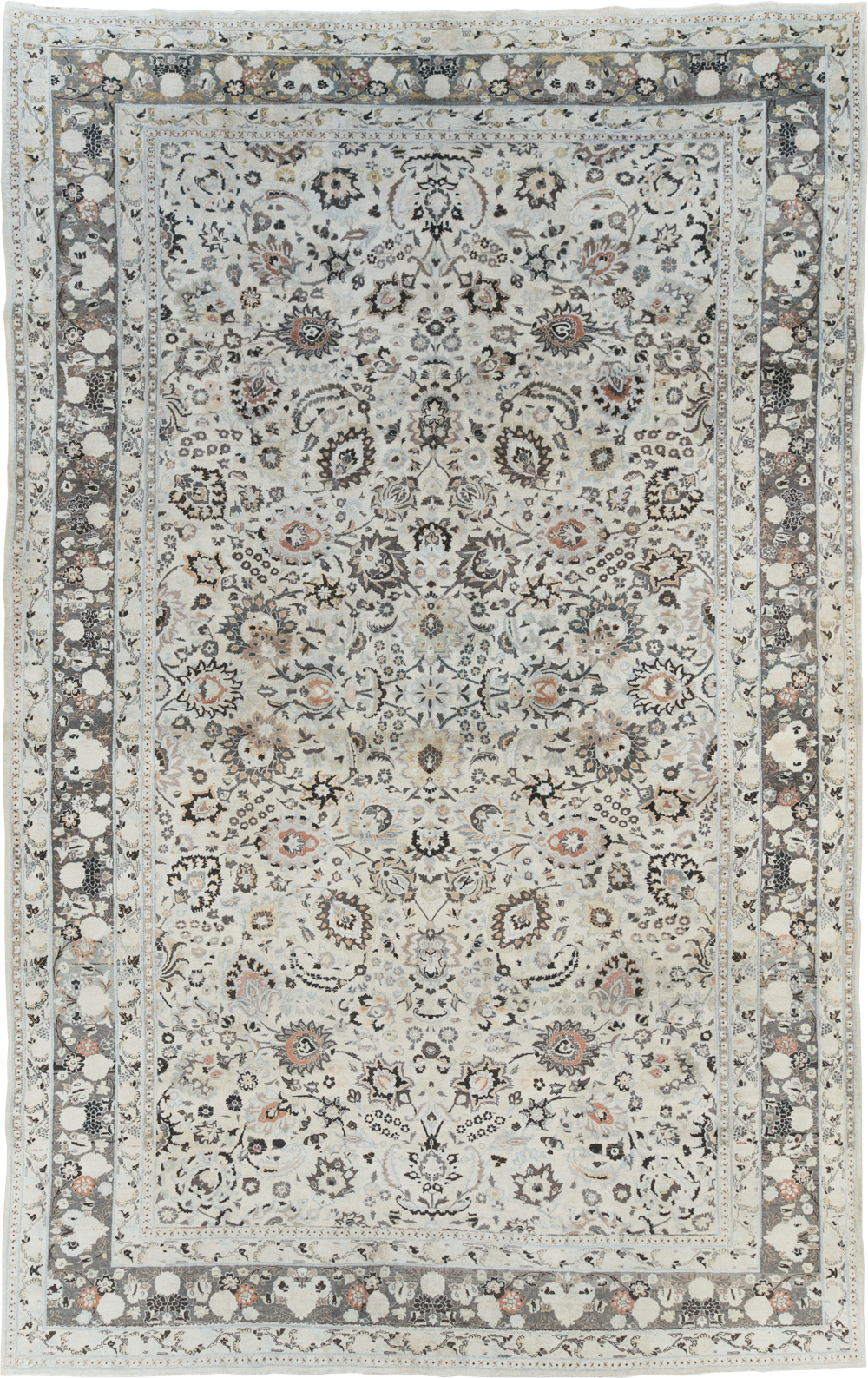Vintage Persian Mashad Large Room Size Carpet, No.19039 - Gss