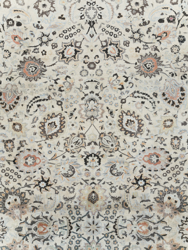 Vintage Persian Mashad Large Room Size Carpet, No.19039 - Gss
