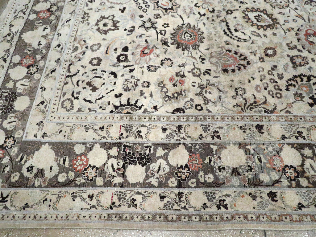 Vintage Persian Mashad Large Room Size Carpet, No.19039 - Gss