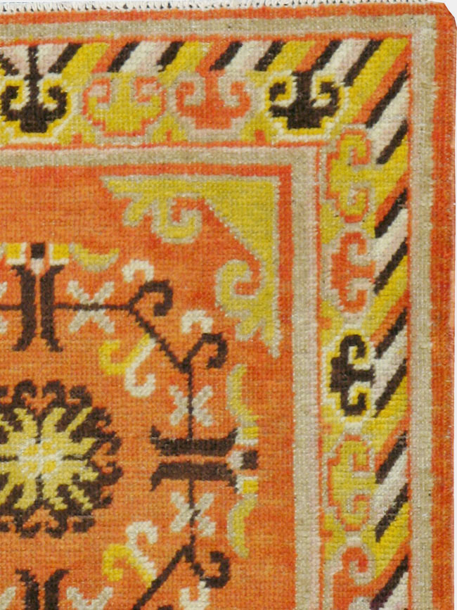 Vintage East Turkestan Khotan Rug (Pair: 1 of 2), No.19050 - Gss