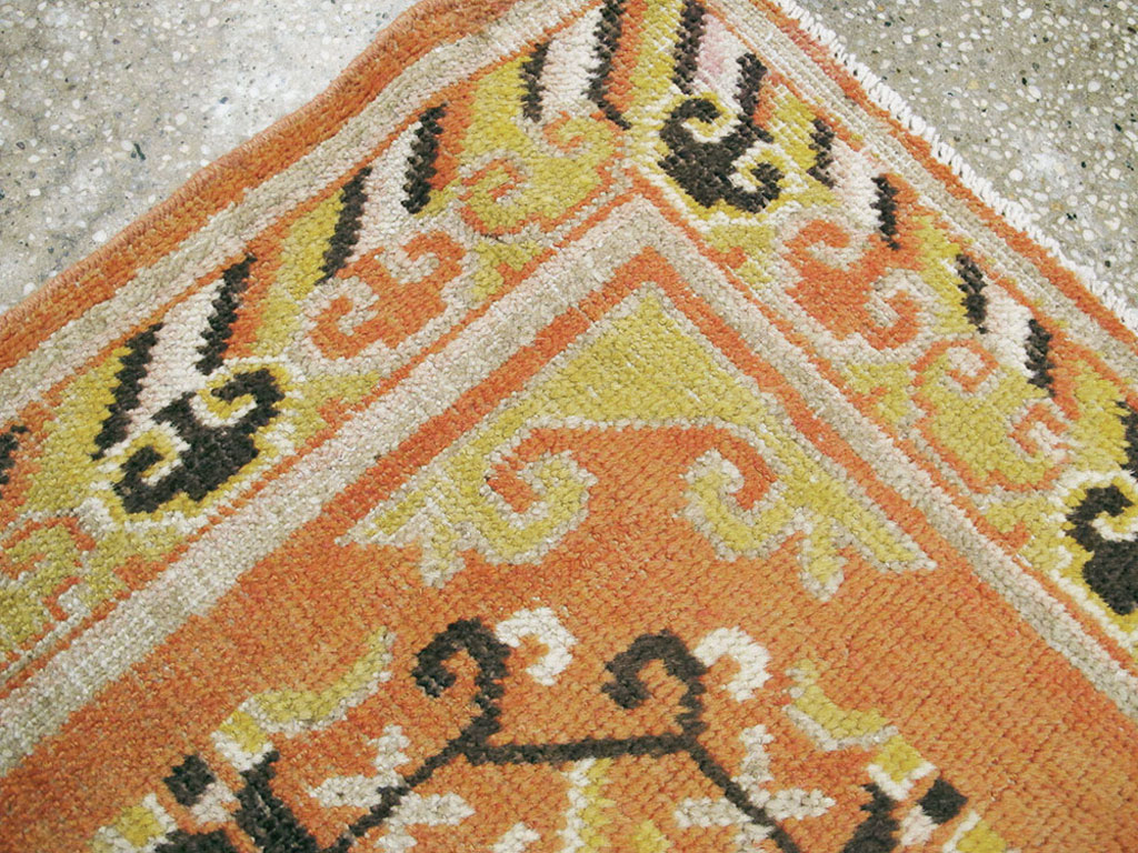 Vintage East Turkestan Khotan Rug (Pair: 1 of 2), No.19050 - Gss