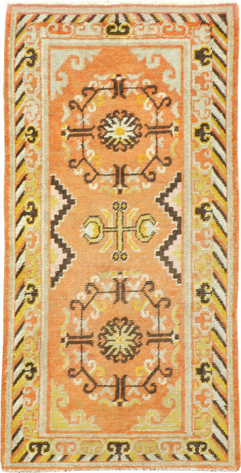 Vintage East Turkestan Khotan Rug (Pair: 2 of 2), No.19051 - Gss