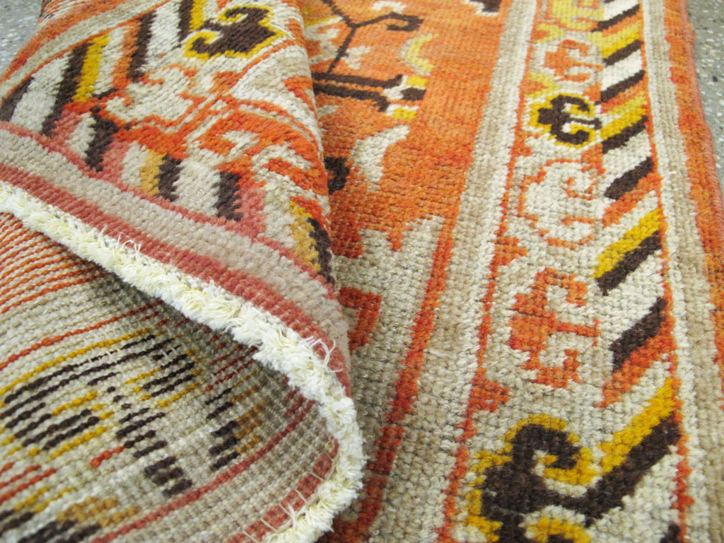 Vintage East Turkestan Khotan Rug (Pair: 2 of 2), No.19051 - Gss