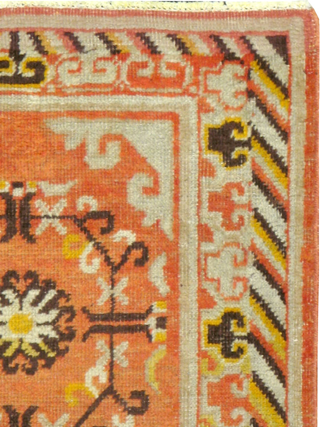 Vintage East Turkestan Khotan Rug (Pair: 2 of 2), No.19051 - Gss