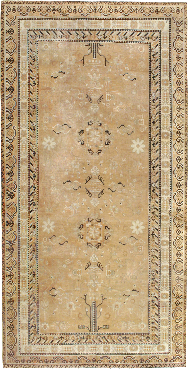 Antique East Turkestan Khotan Carpet, No.19052 - Gss