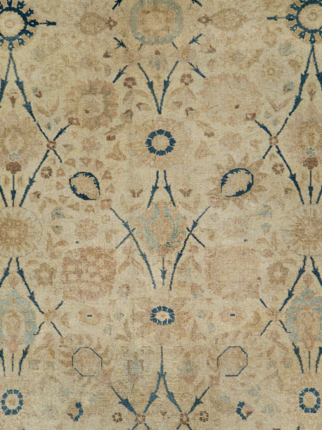 Antique Persian Tabriz Small Room Size Carpet, No.19058 - Gss