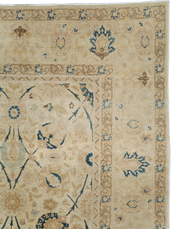 Antique Persian Tabriz Small Room Size Carpet, No.19058 - Gss