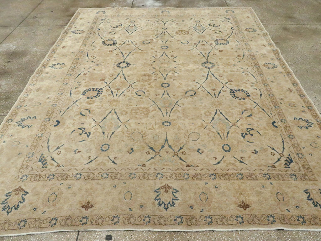 Antique Persian Tabriz Small Room Size Carpet, No.19058 - Gss