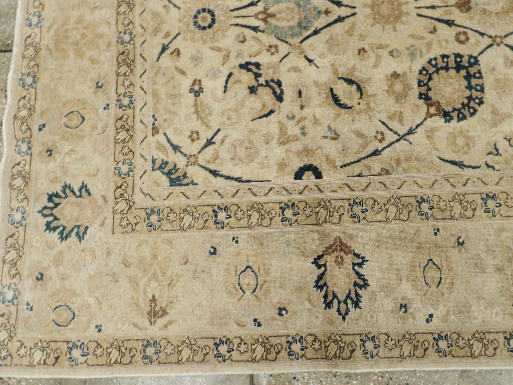 Antique Persian Tabriz Small Room Size Carpet, No.19058 - Gss