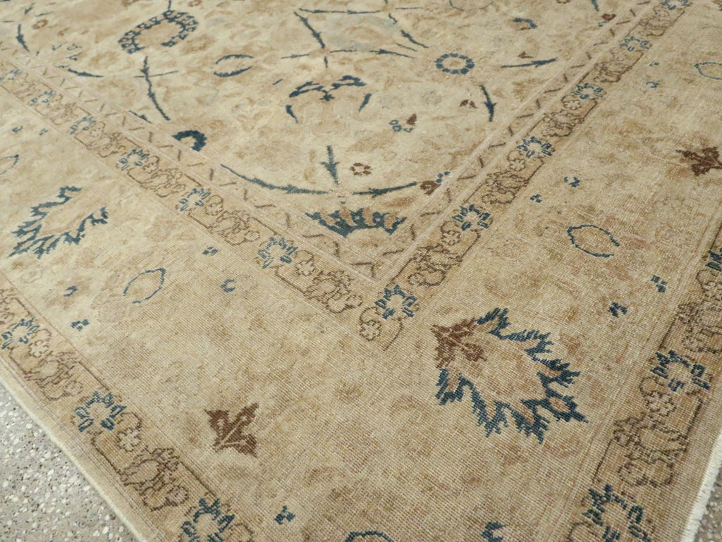 Antique Persian Tabriz Small Room Size Carpet, No.19058 - Gss