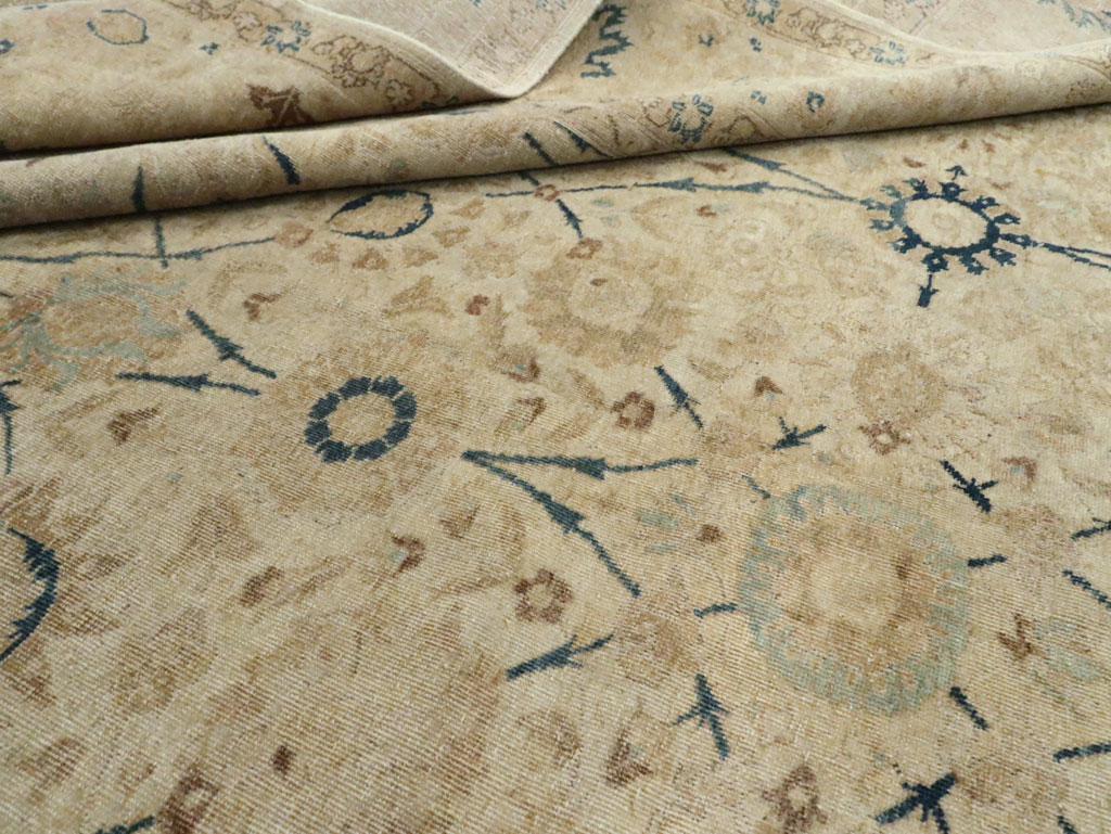 Antique Persian Tabriz Small Room Size Carpet, No.19058 - Gss