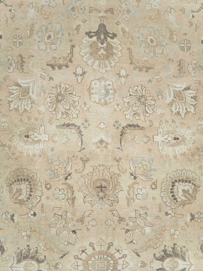 Vintage Persian Tabriz Room Size Carpet, No.19072 - Gss