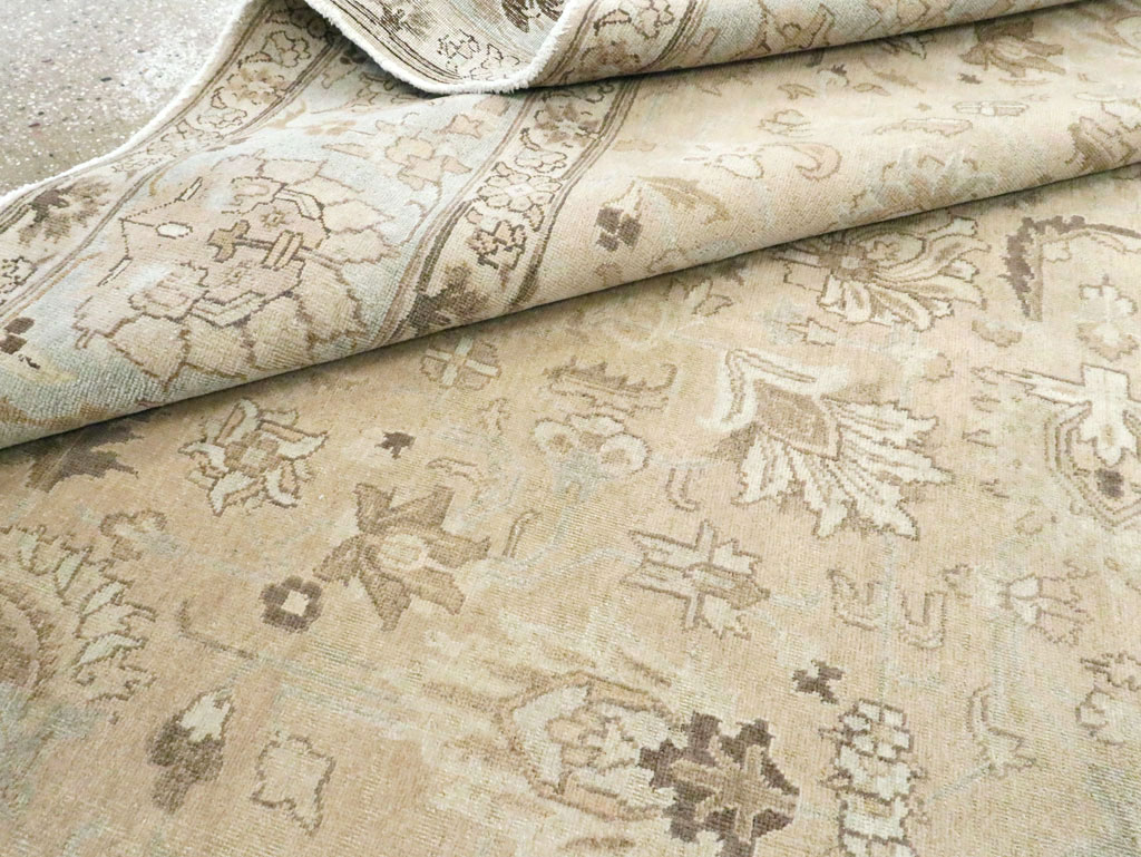 Vintage Persian Tabriz Room Size Carpet, No.19072 - Gss