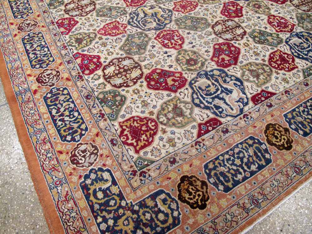 Antique Indian Lahore Carpet, No.19073 - Gss
