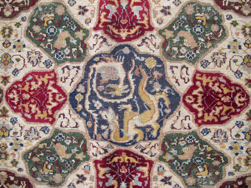 Antique Indian Lahore Carpet, No.19073 - Gss