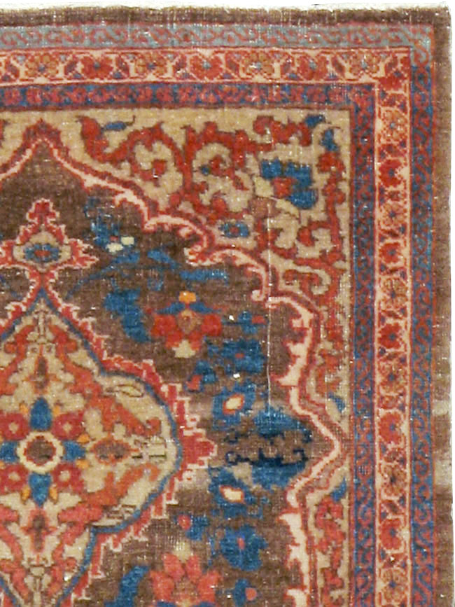 Antique Persian Tabriz Hagi Jalili Rug, No.19074 - Gss