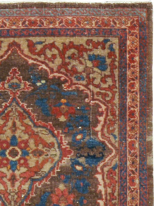 Antique Persian Tabriz Hagi Jalili Rug, No.19074 - Gss