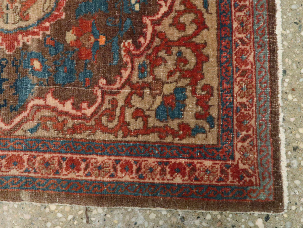 Antique Persian Tabriz Hagi Jalili Rug, No.19074 - Gss