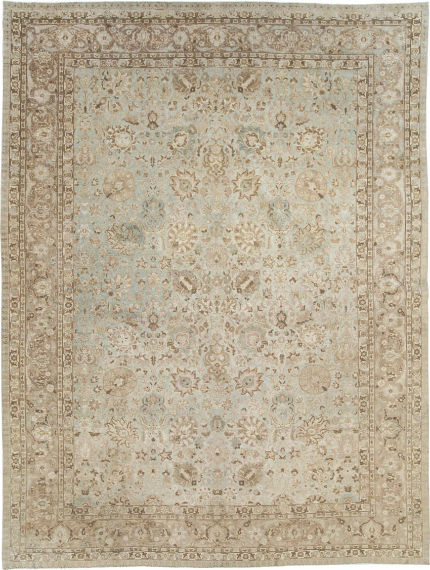 Vintage Persian Tabriz Room Size Carpet, No.19083 - Gss