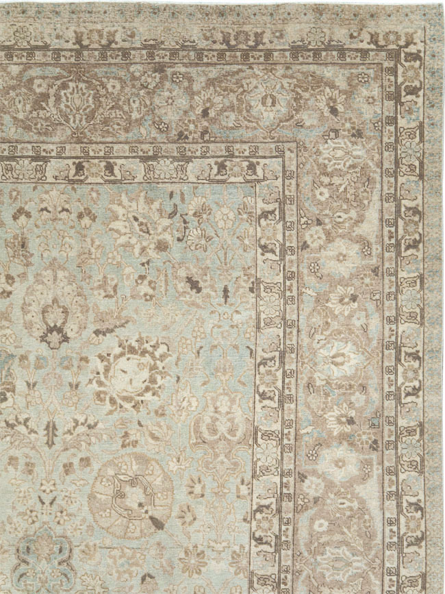 Vintage Persian Tabriz Room Size Carpet, No.19083 - Gss