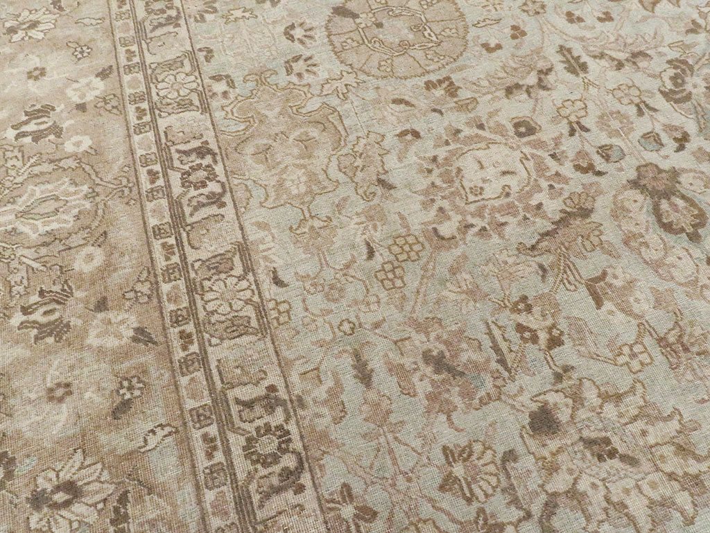 Vintage Persian Tabriz Room Size Carpet, No.19083 - Gss