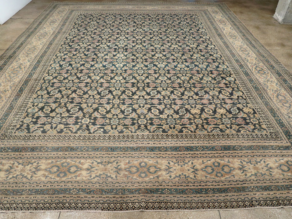 Antique Persian Khorassan Square Oversize Carpet, No.19084 - Gss