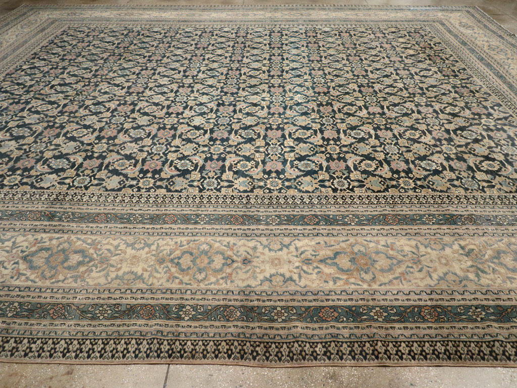 Antique Persian Khorassan Square Oversize Carpet, No.19084 - Gss