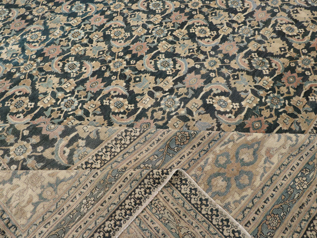 Antique Persian Khorassan Square Oversize Carpet, No.19084 - Gss