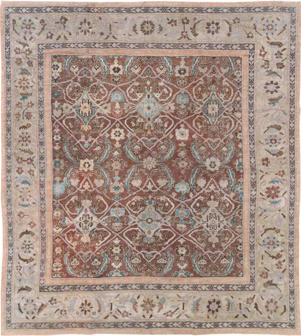 Antique Persian Mahal Large Room Size Carpet, No.19094 - Gss