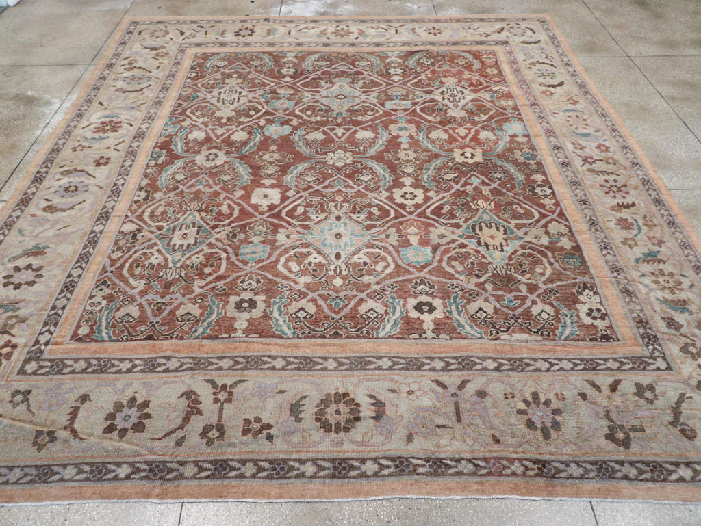 Antique Persian Mahal Large Room Size Carpet, No.19094 - Gss