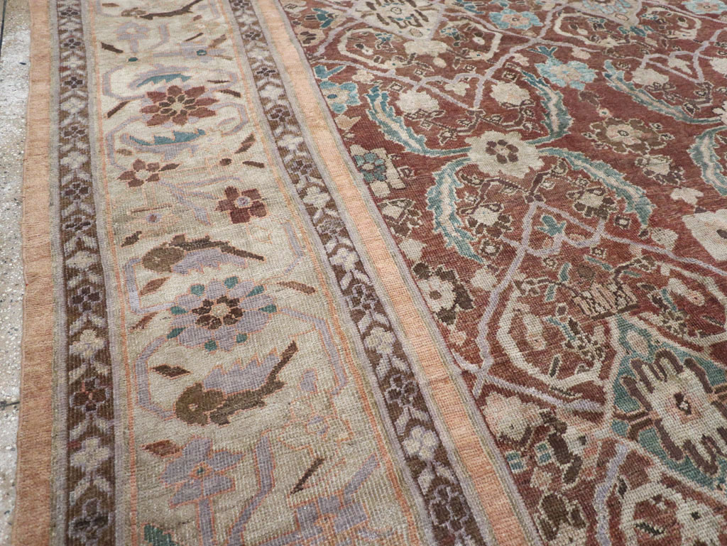 Antique Persian Mahal Large Room Size Carpet, No.19094 - Gss