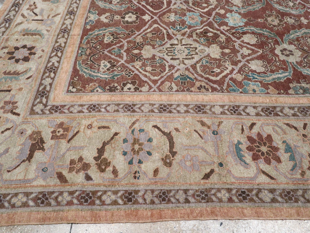 Antique Persian Mahal Large Room Size Carpet, No.19094 - Gss