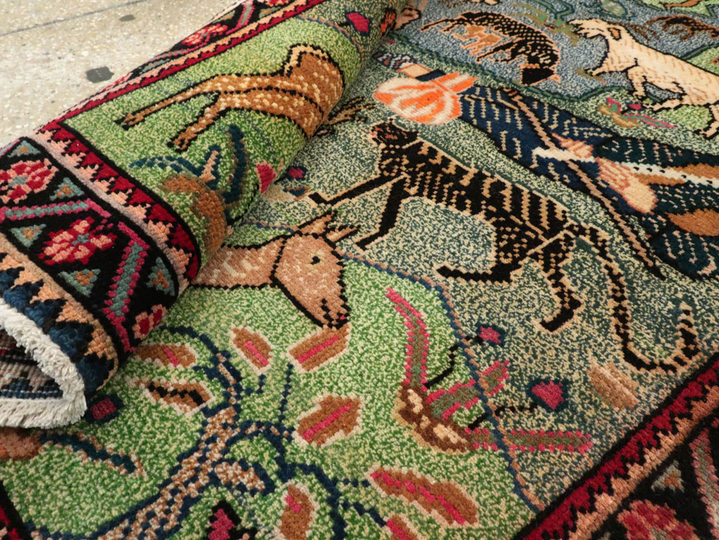 Vintage Persian Gabbeh Pictorial Rug, No.19109 - Gss