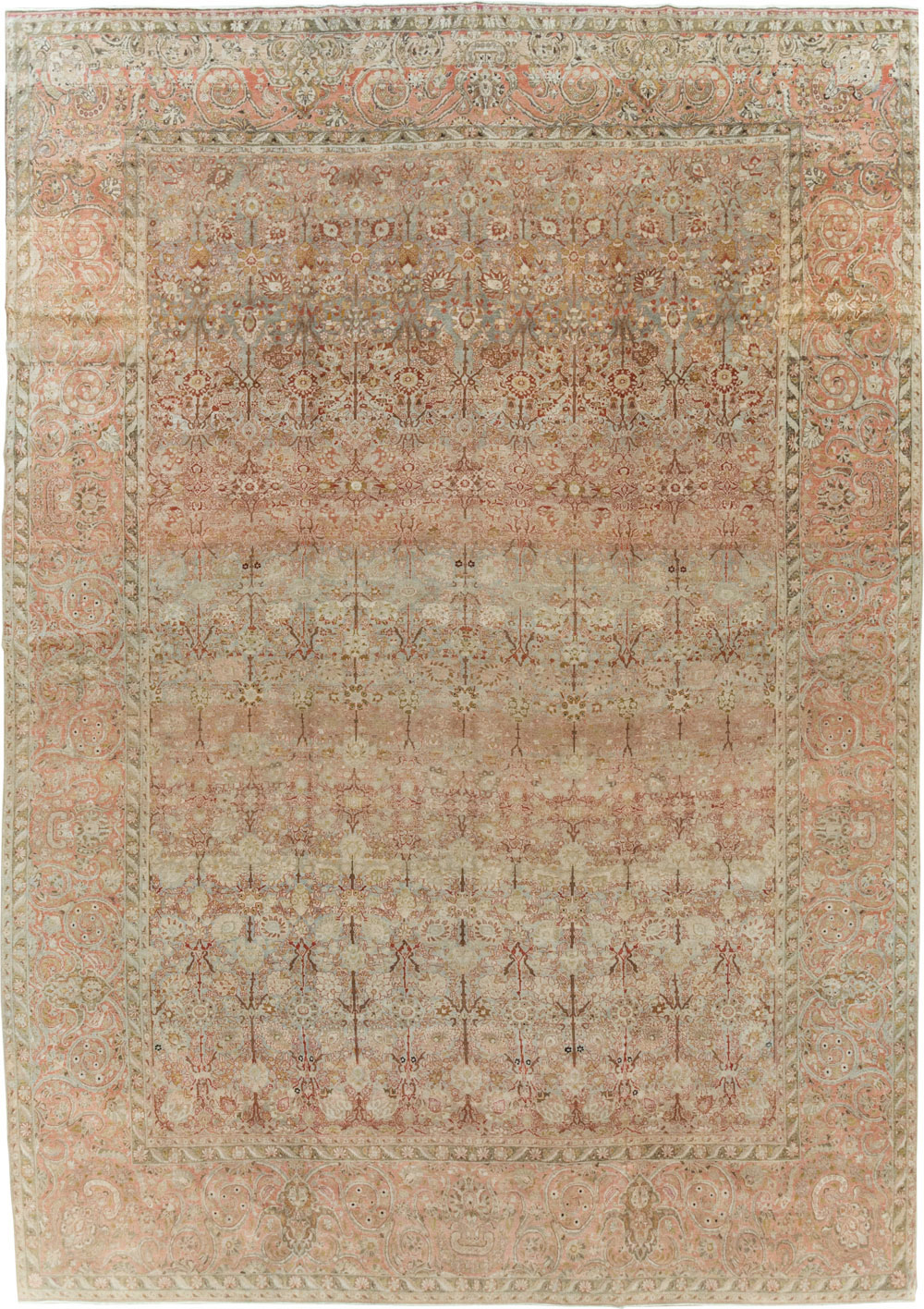 Antique Persian Isfahan Large Room Size Carpet, No.19160 - Gss