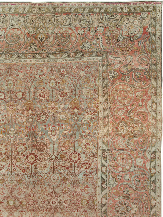 Antique Persian Isfahan Large Room Size Carpet, No.19160 - Gss