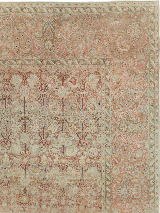 Antique Persian Isfahan Large Room Size Carpet, No.19160 - Gss