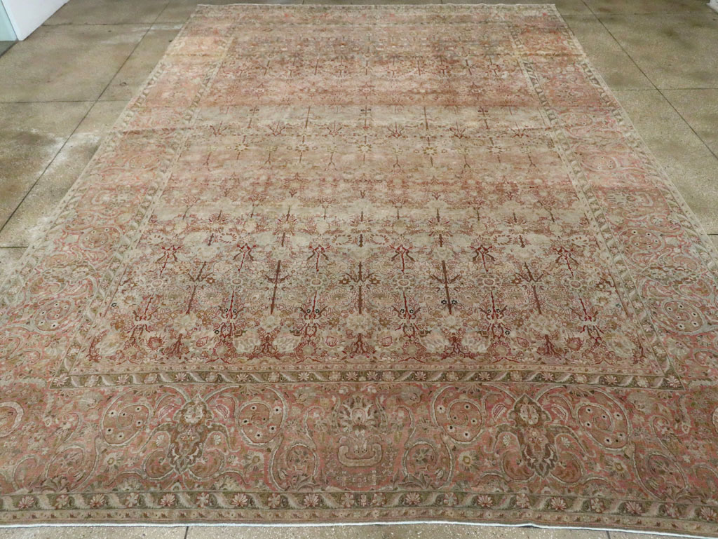Antique Persian Isfahan Large Room Size Carpet, No.19160 - Gss