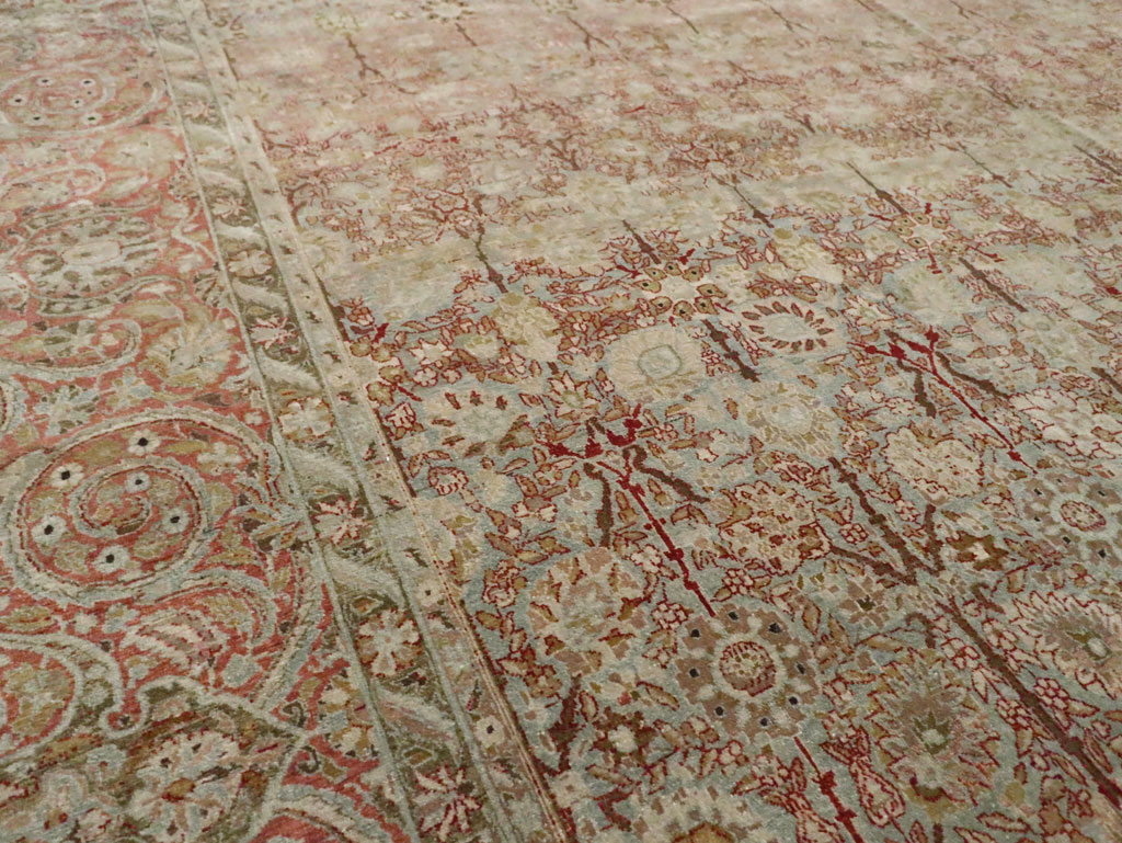 Antique Persian Isfahan Large Room Size Carpet, No.19160 - Gss