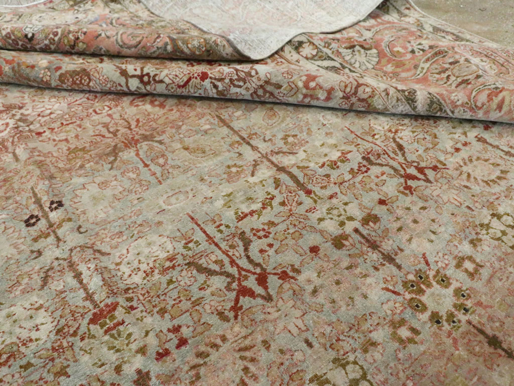 Antique Persian Isfahan Large Room Size Carpet, No.19160 - Gss