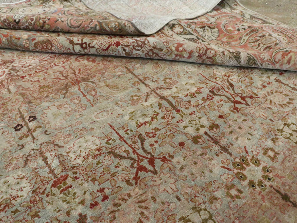 Antique Persian Isfahan Large Room Size Carpet, No.19160 - Gss