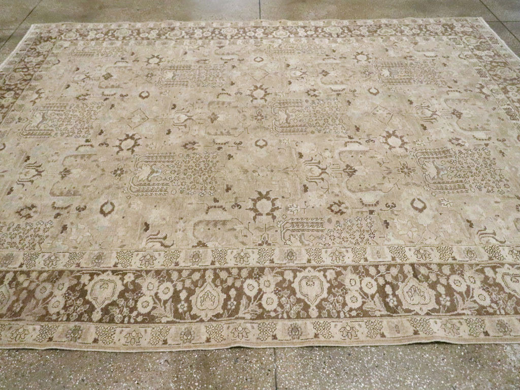 Vintage Persian Tabriz Small Room Size Carpet, No.19171 - Gss