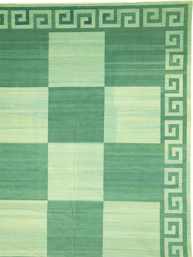 Vintage Indian Dhurrie Carpet, No.19189 - Gss