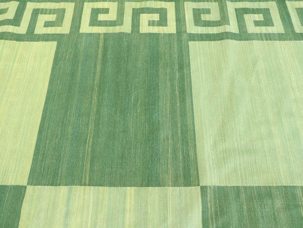 Vintage Indian Dhurrie Carpet, No.19189 - Gss