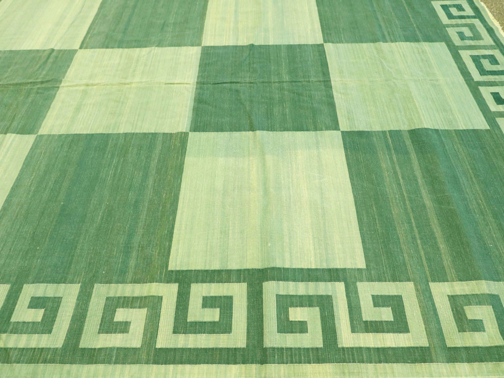 Vintage Indian Dhurrie Carpet, No.19189 - Gss