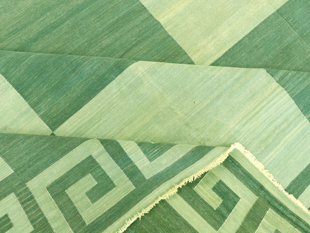 Vintage Indian Dhurrie Carpet, No.19189 - Gss