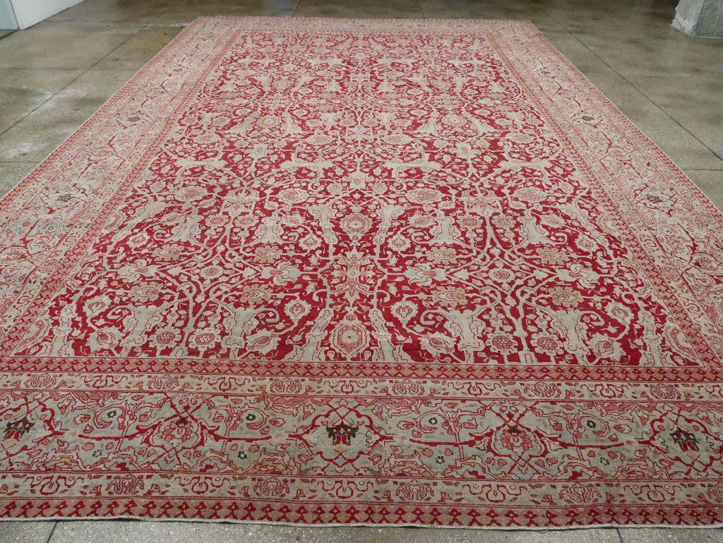 Antique Persian Tabriz Carpet, No.19199 - Gss