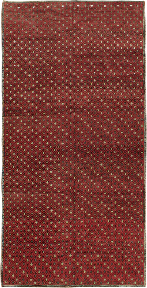 Vintage Turkish Anatolian Gallery Carpet, No.19219 - Gss