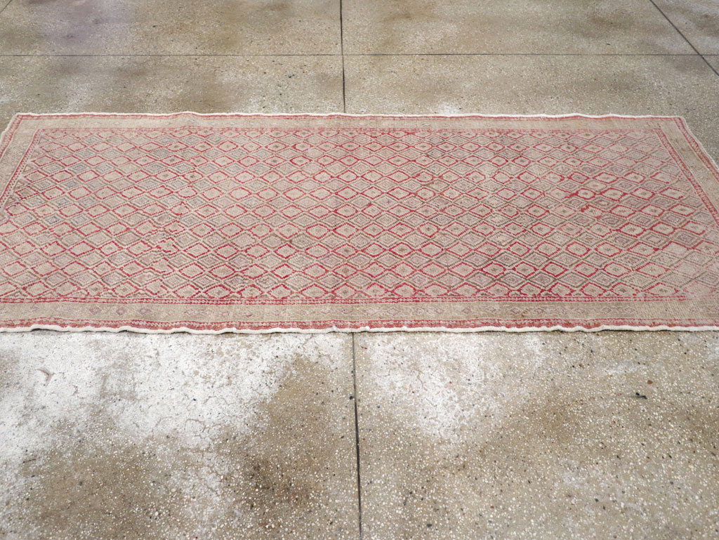 Vintage Turkish Anatolian Short Runner, No.19236 - Gss