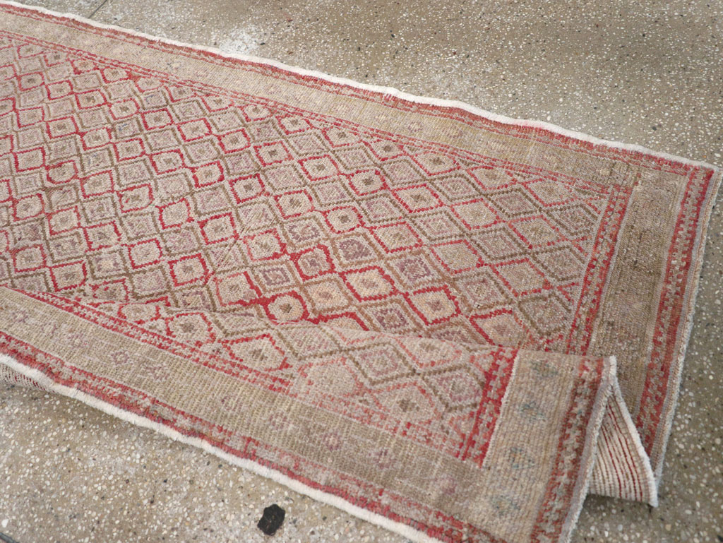 Vintage Turkish Anatolian Short Runner, No.19236 - Gss